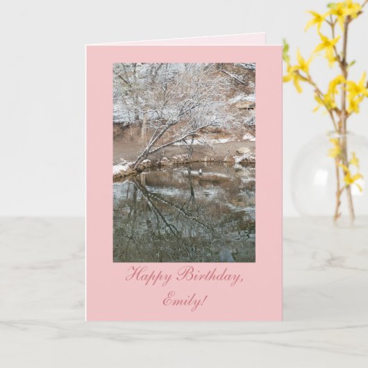 Persoonlijke Sjabloon van de Kaart van de Winter P (Gele Bloem)