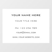 Persoonlijke Sjabloon voor Bedrijfsraamfolie Raamsticker (Vel)