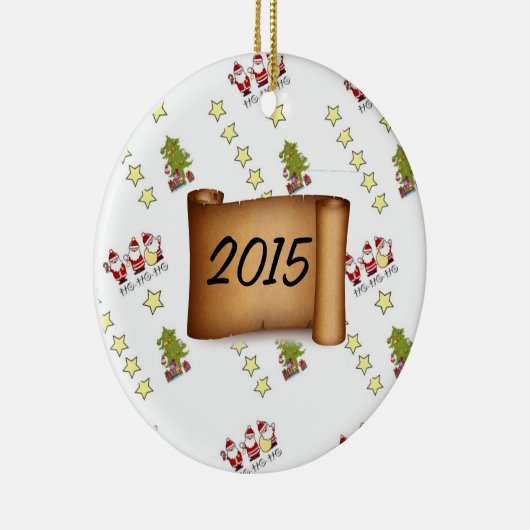 Persoonlijke Sjabloon voor kerstversiering met fot Keramisch Ornament (Rechts)