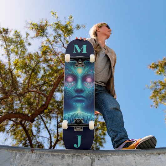Persoonlijke Skateboard met Ruimte Alien (Buiten 1)