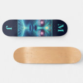 Persoonlijke Skateboard met Ruimte Alien (Horizontaal)