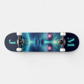 Persoonlijke Skateboard met Ruimte Alien (Horizontaal)