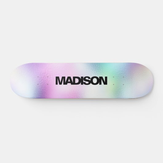 Persoonlijke Skateboard Naam Modern Cute (Horizontaal)