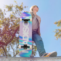 Persoonlijke Skateboard Name Holographic Wave
