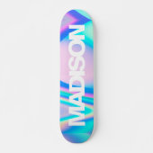 Persoonlijke Skateboard Name Holographic Wave (Voorkant)