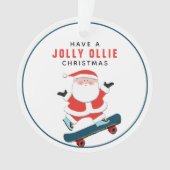 Persoonlijke Skateboarder Aandenken Ornament (voorkant)