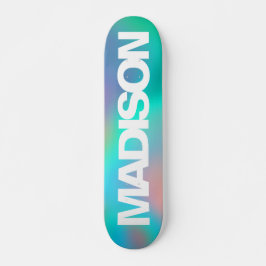 Persoonlijke Skateboards Naam Holographic Unicorn