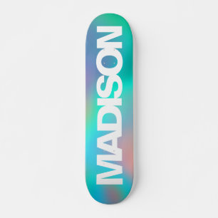 Persoonlijke Skateboards Naam Holographic Unicorn