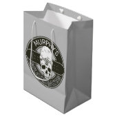 Persoonlijke Skater NAAM Schedel Skateboarden Skat Medium Cadeauzakje (Voorkant Gekanteld)