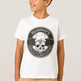 Persoonlijke Skater NAAM Schedel Skateboarden Skat T-shirt