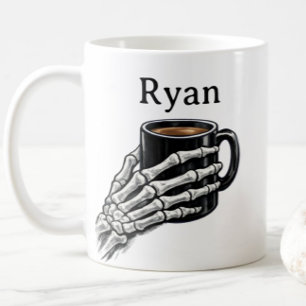 Persoonlijke Skeleton Hand Koffiemok Cadeau