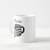 Persoonlijke Skeleton Hand Koffiemok Cadeau (Voorkant links)