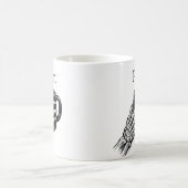 Persoonlijke Skeleton Hand Koffiemok Cadeau (Center)