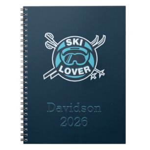 Persoonlijke Ski Lover Skiing Foto Notitieboek