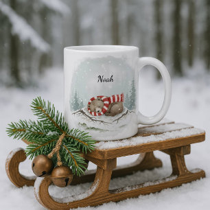 Persoonlijke Slaapbeer Winter Koffiebeker Klant Koffiemok