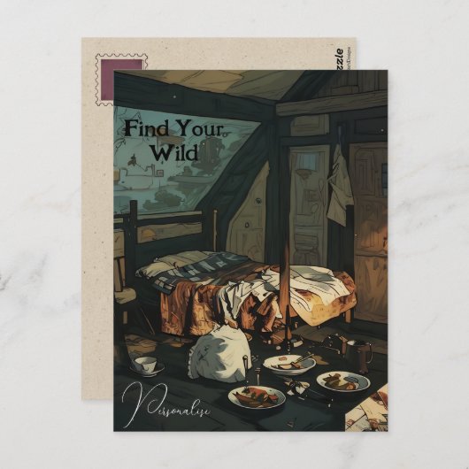 Persoonlijke Slaapkamer Decor Wilde Citaat  Briefkaart (Voorkant / Achterkant)