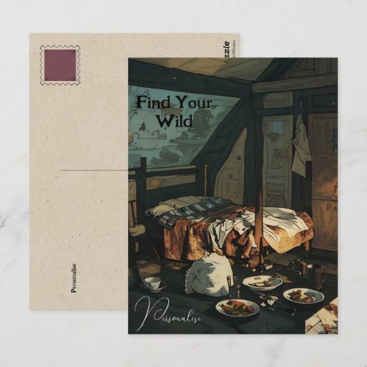 Persoonlijke Slaapkamer Decor Wilde Quote  Briefkaart (Voorkant / Achterkant)