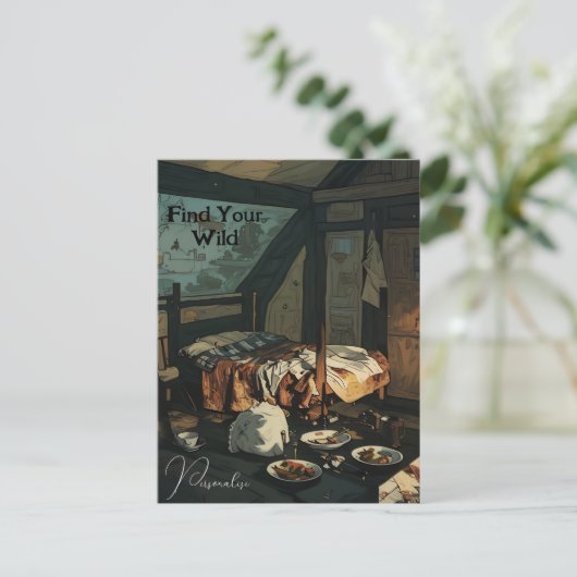 Persoonlijke Slaapkamer Decor Wilde Quote Persoonl Briefkaart (Staand voorkant)