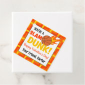 Persoonlijke Slam Dunk Basketball Valentijnsdag Bedankjes Labels (In situ)