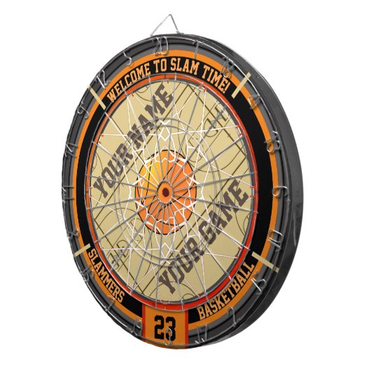 Persoonlijke Slam Time Basketball Dartbord (Voorkant Rechts)