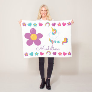Persoonlijke Slapende Baby Unicorn Fleece Deken