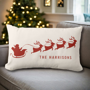 Persoonlijke slee van Kerstman Kerstmis Kussen
