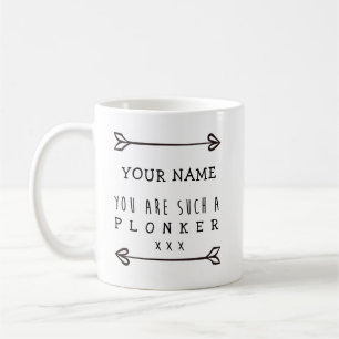 Persoonlijke sleepbok - Plonker - Funny Mug Koffiemok