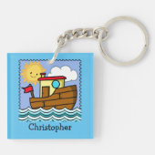 Persoonlijke sleepboot  sleutelhanger (Achterkant)