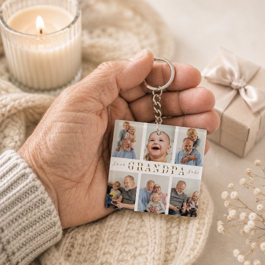 Persoonlijke sleutelhanger cadeau voor opa