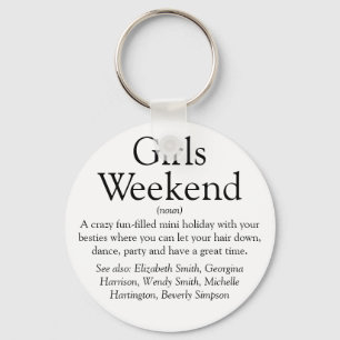 Persoonlijke Sleutelhanger Definitie Meidenweekend