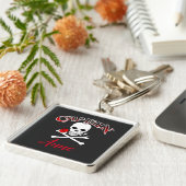 Persoonlijke Sleutelhanger Jolly Roger (Roos) (Zijkant)