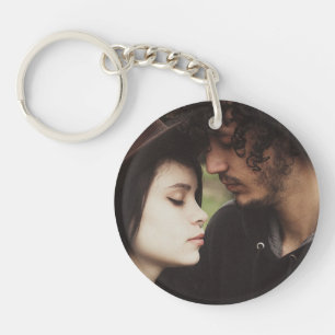 Persoonlijke sleutelhanger met foto van stel