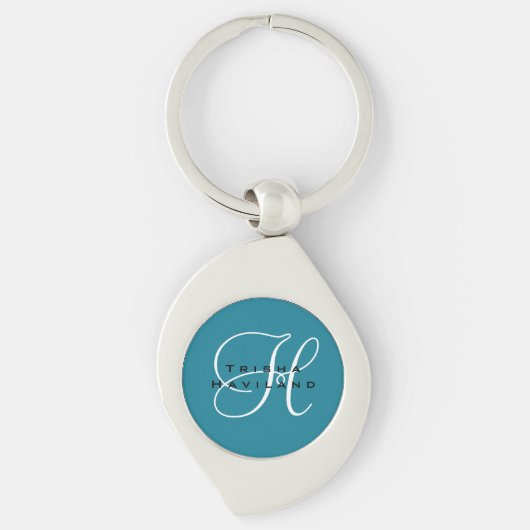 Persoonlijke Sleutelhanger met monogram (Voorkant)