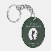 Persoonlijke Sleutelhanger | Ongehuwde Golf Weeken (Voorkant Links)