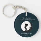 Persoonlijke Sleutelhanger | Ongehuwde Golf Weeken (Voorkant)