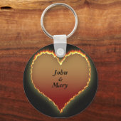 Persoonlijke Sleutelhanger Romance hart (Voorkant)