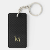 Persoonlijke Sleutelhanger van de Dag van Monogram (achterkant)