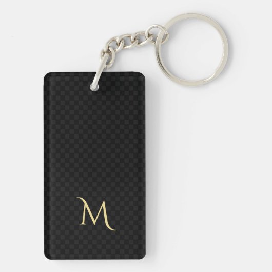 Persoonlijke Sleutelhanger van de Dag van Monogram (achterkant)