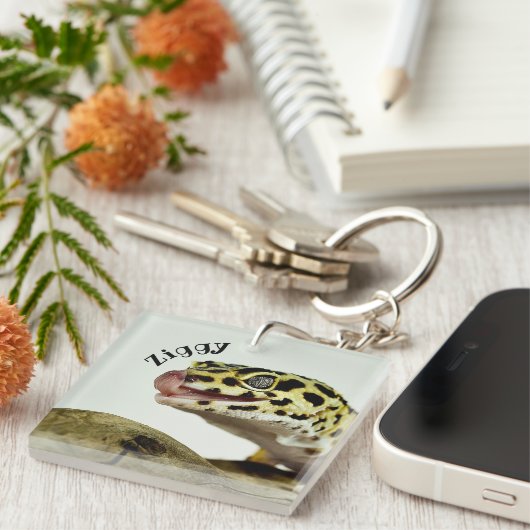 Persoonlijke Sleutelhanger van Leopard Gecko (Voorkant Rechts)