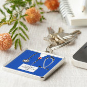 Persoonlijke Sleutelhanger voor artsencadeaus (Zijkant)