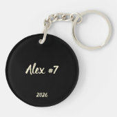 Persoonlijke sleutelhanger voor Volleyball Mama (Achterkant)