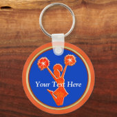 Persoonlijke Sleutelhangers Oranje en uw KLEUR (Voorkant)