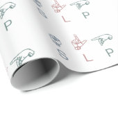 Persoonlijke SLP-sprekerspektoloog appreciatie Cadeaupapier (Rol Hoek)