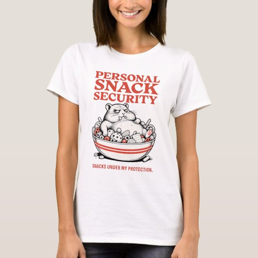 Persoonlijke Snackbeveiliging – Grappig T-shirt (Voorkant)