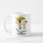 Persoonlijke Sneeuwman Koffiemok (Links)