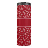 Persoonlijke Sneeuwvlok Thermische Tumbler Thermosbeker (Achterkant)