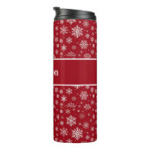 Persoonlijke Sneeuwvlok Thermische Tumbler Thermosbeker (Geroteerd rechts)