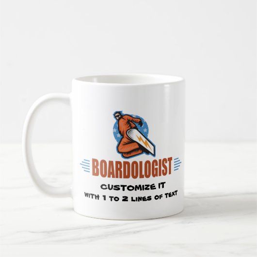 Persoonlijke Snowboarding Koffiemok (Links)