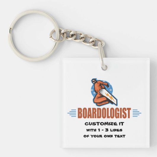 Persoonlijke Snowboarding Sleutelhanger (voorkant)