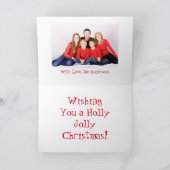 Persoonlijke  Snowman-kerstkaart Bedankkaart (Binnen)